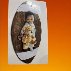 Cozy Brown Baby Sleep Football 🏈 Blanket